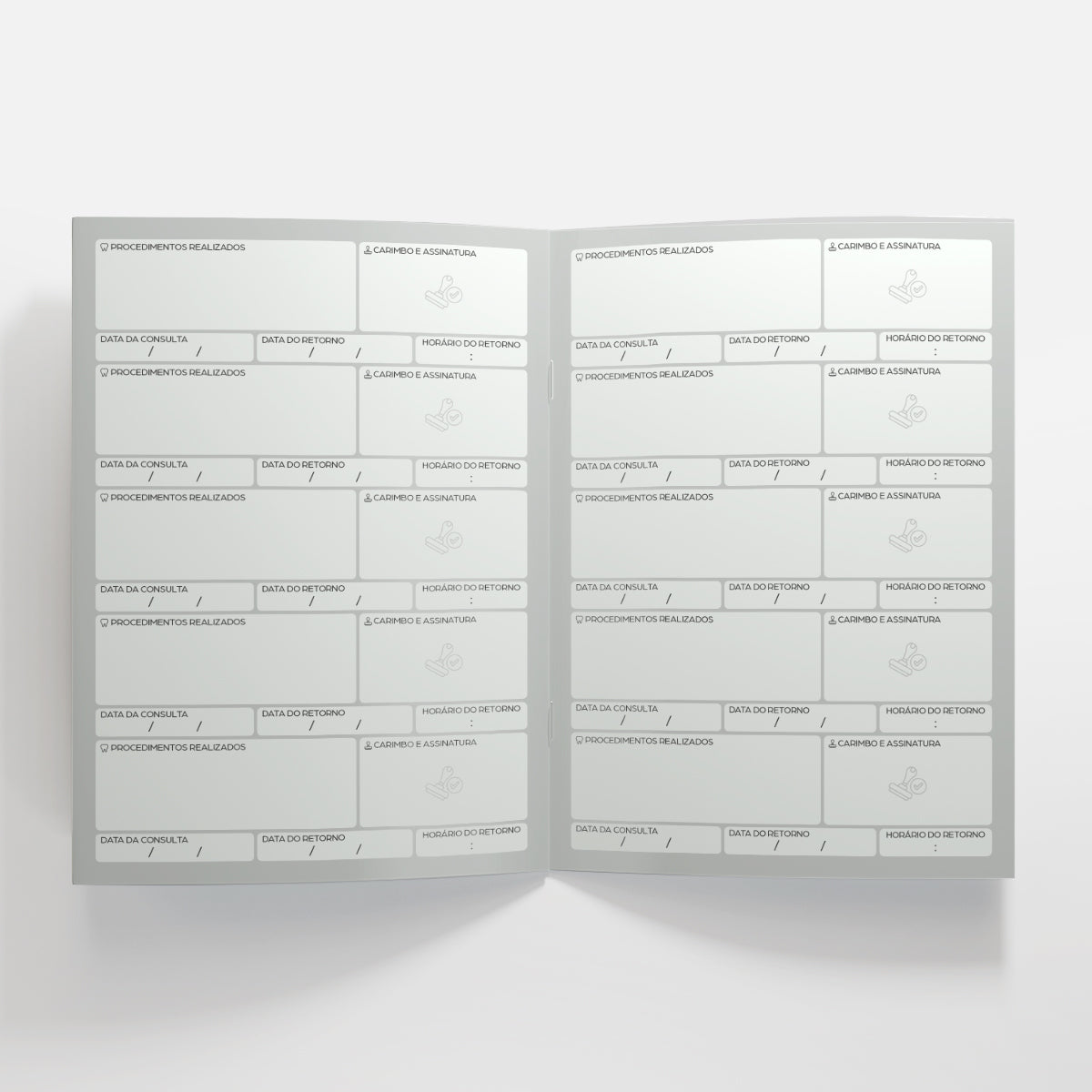 Carteira de Acompanhamento Odontológico | Modelo 001