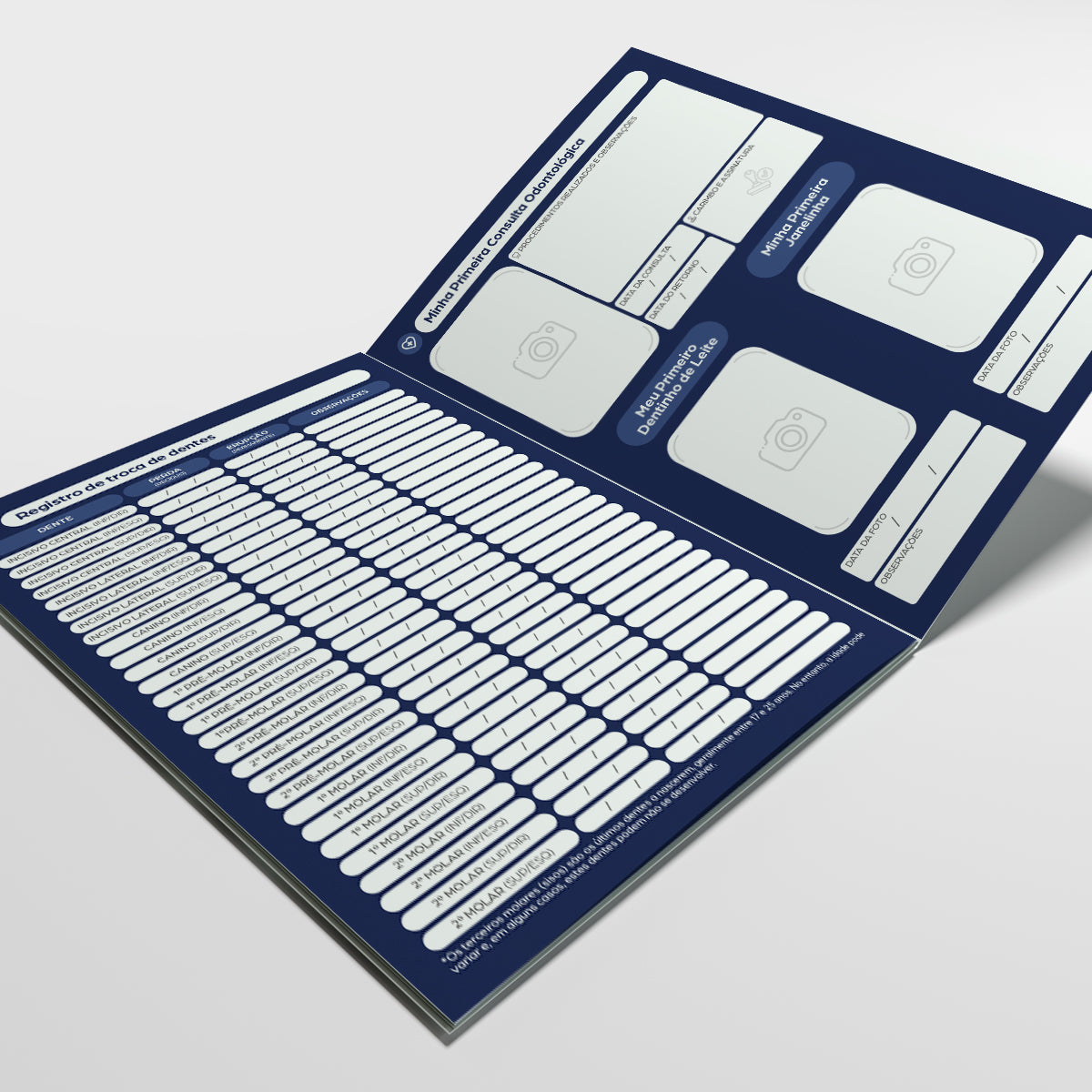 Carteira de Acompanhamento Odontológico | Modelo 003