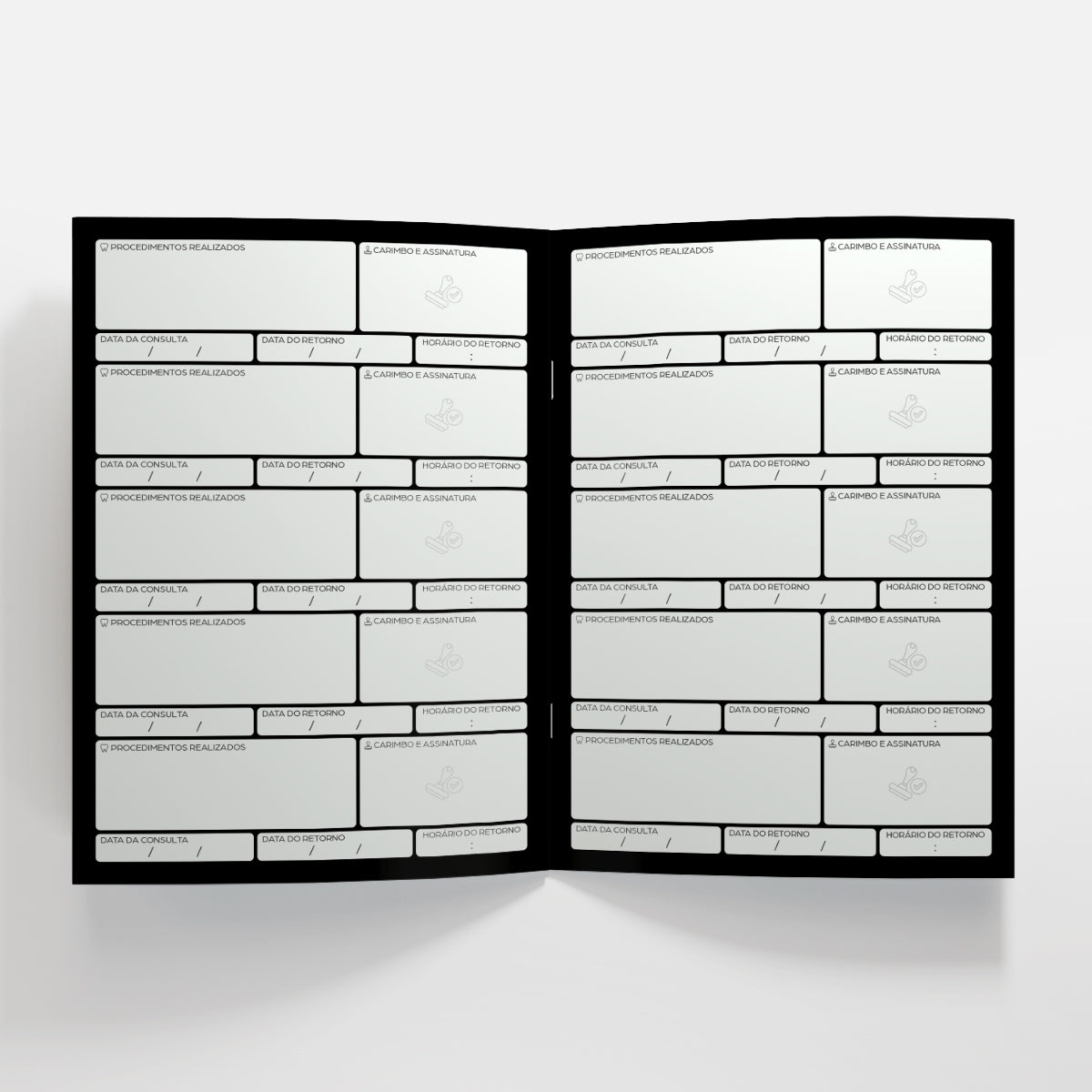 Carteira de Acompanhamento Odontológico | Modelo 004