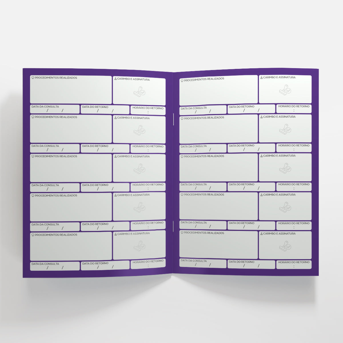 Carteira de Acompanhamento Odontológico | Modelo 005