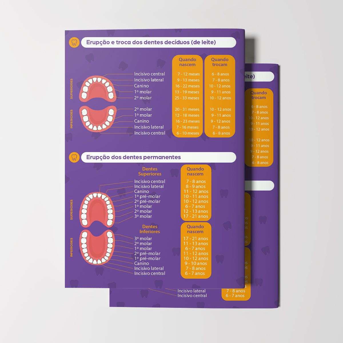 Carteira de Acompanhamento Odontológico | Modelo 005