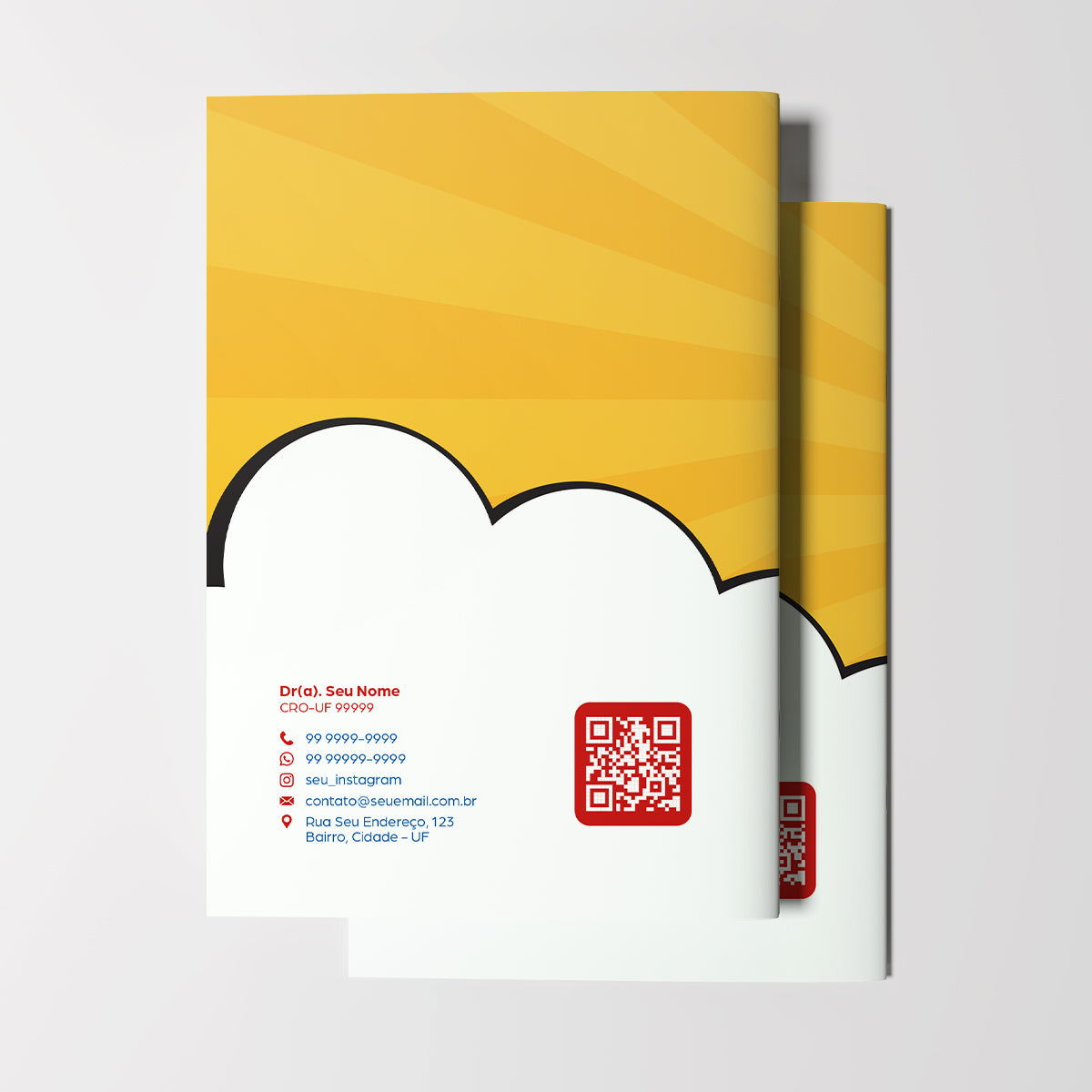 Carteira de Acompanhamento Odontológico 12 Páginas | Modelo 004