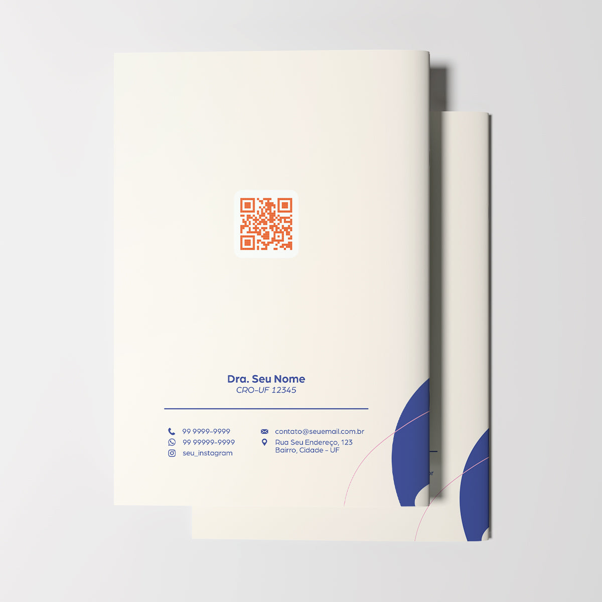 Carteira de Acompanhamento Odontológico 8 Páginas | Modelo 006