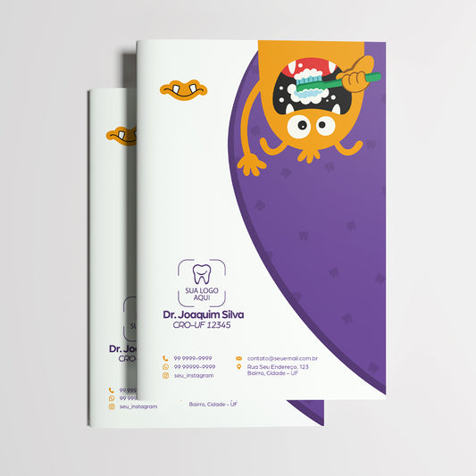 Carteira de Acompanhamento Odontológico | Modelo 005