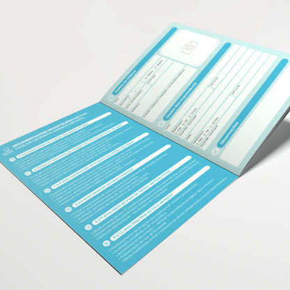 Carteira de Acompanhamento Odontológico 8 Páginas | Modelo 005