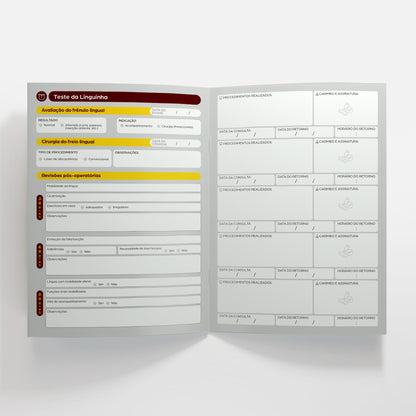 Carteira de Acompanhamento Odontológico 12 Páginas | Modelo 001