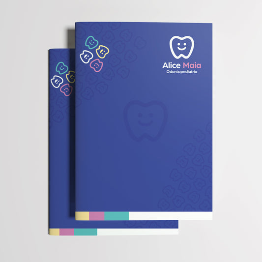 Carteira de Acompanhamento Odontológico 12 Páginas | Modelo 002