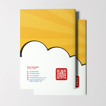 Carteira de Acompanhamento Odontológico 12 Páginas | Modelo 004
