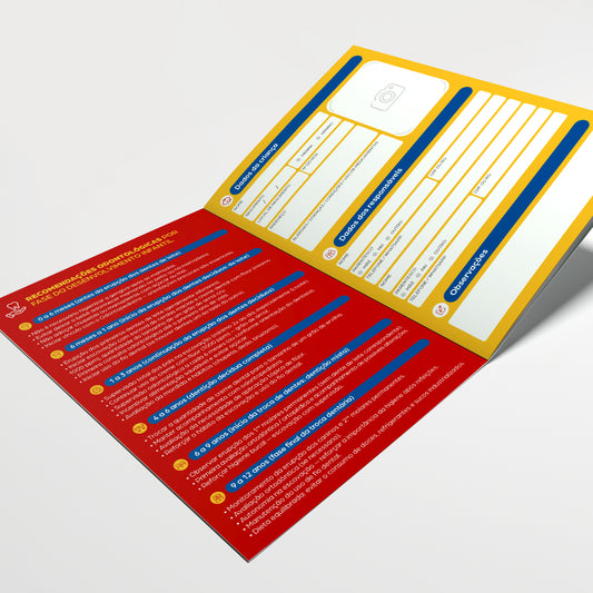 Carteira de Acompanhamento Odontológico 12 Páginas | Modelo 004