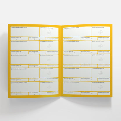 Carteira de Acompanhamento Odontológico 12 Páginas | Modelo 004