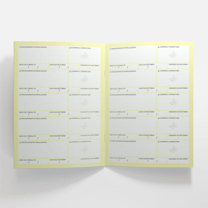Carteira de Acompanhamento Odontológico 12 Páginas | Modelo 007