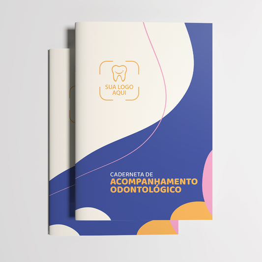 Carteira de Acompanhamento Odontológico Econômica 12 Páginas | Modelo 007